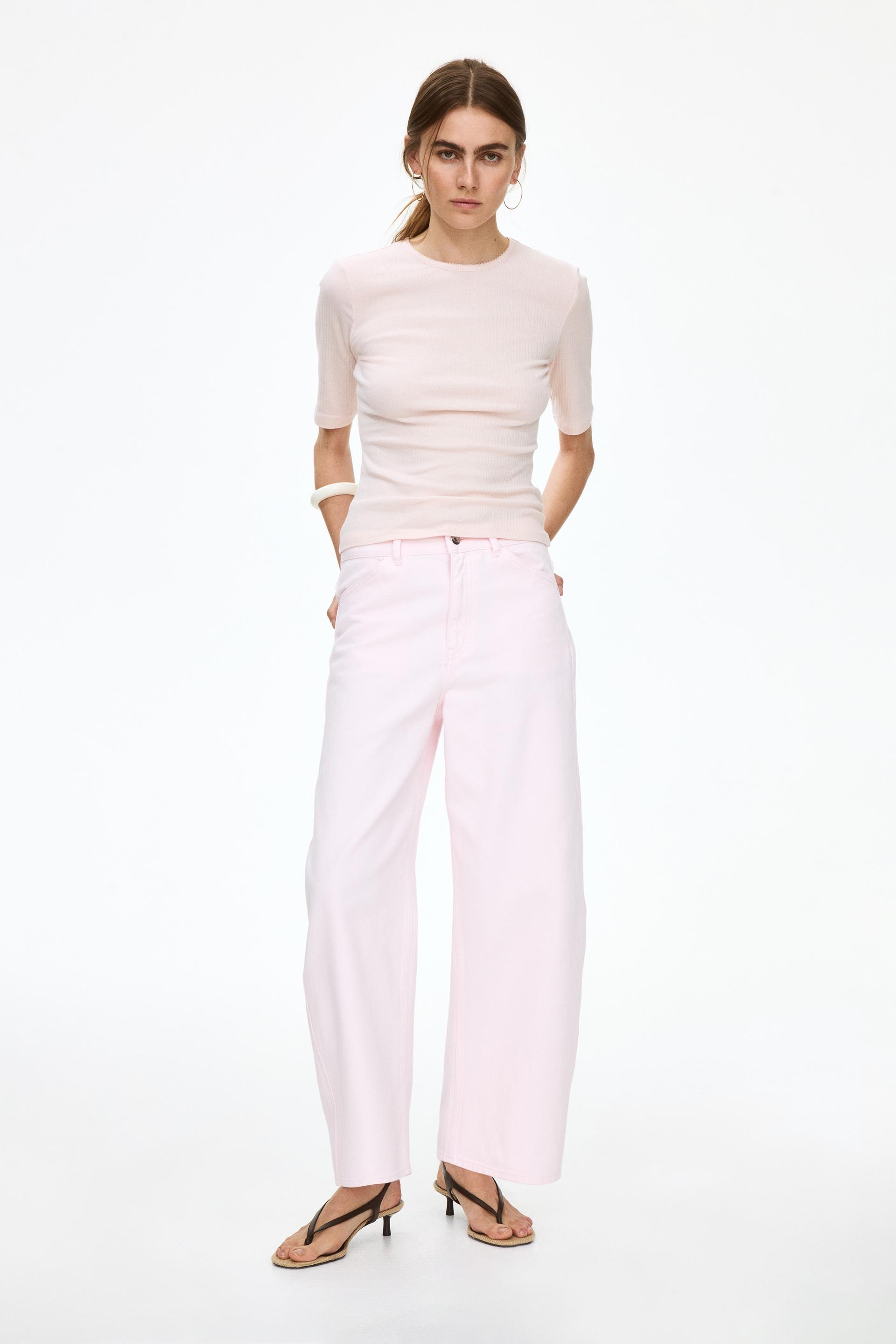 pointelle jersey t-shirt