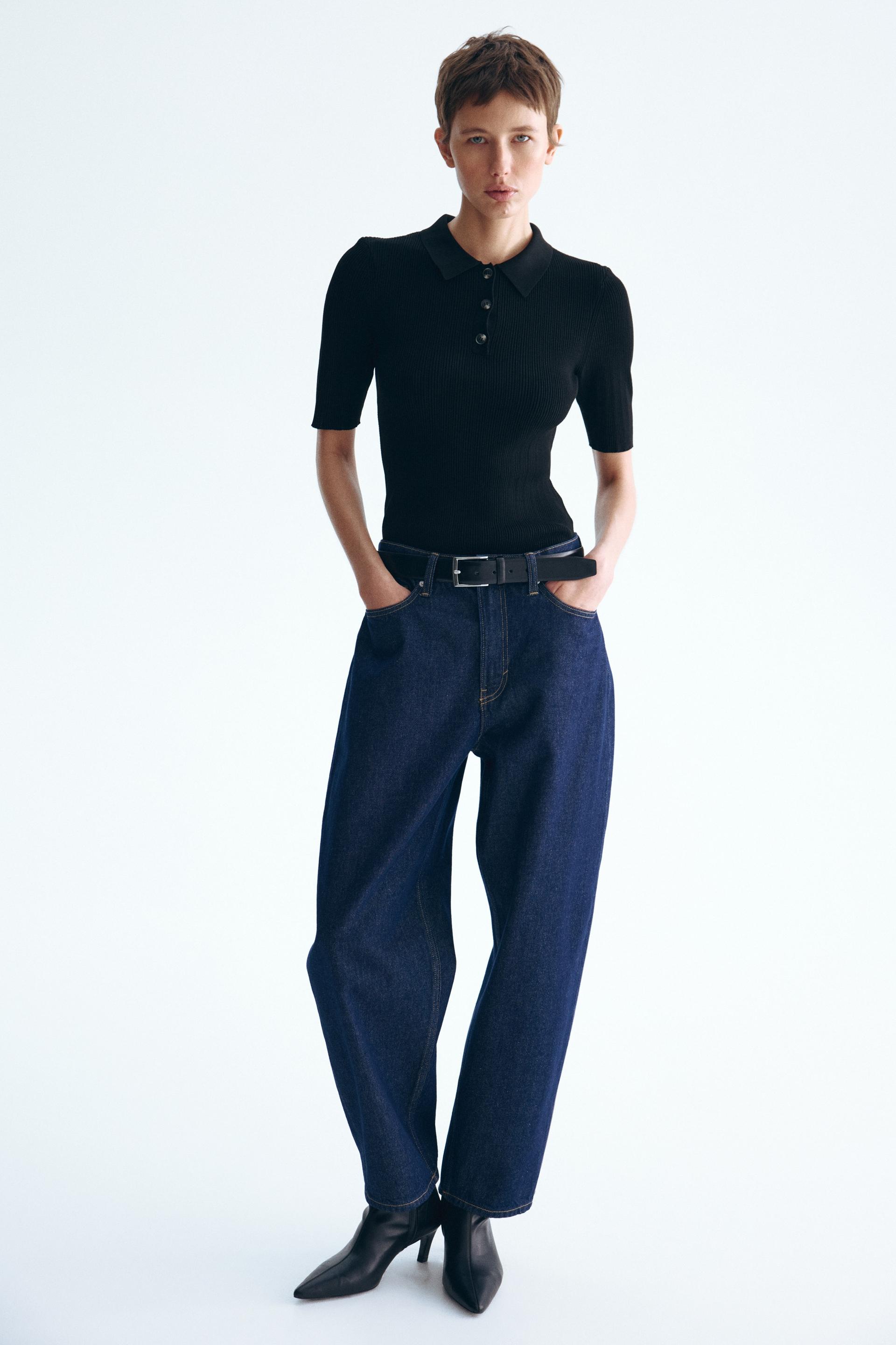pointelle-knit top