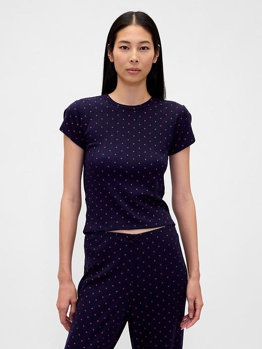 pointelle pj t-shirt