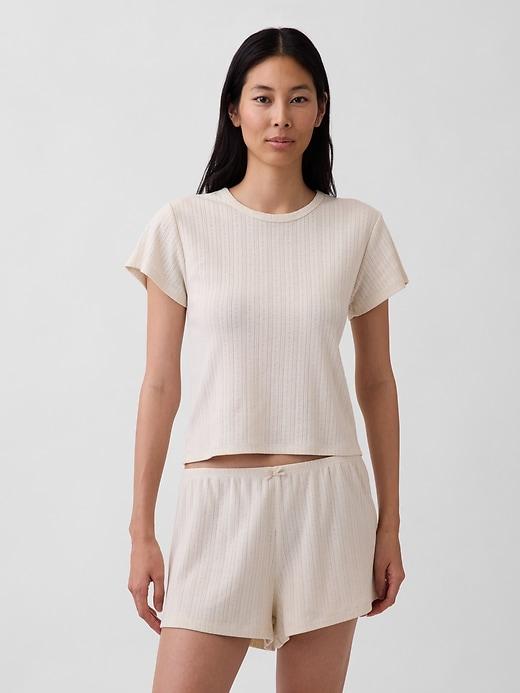 pointelle pj t-shirt