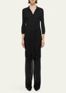 pointelle polo dress