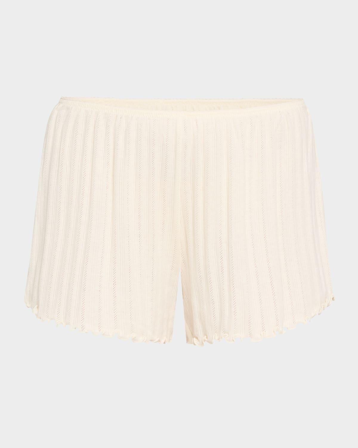pointelle shorts