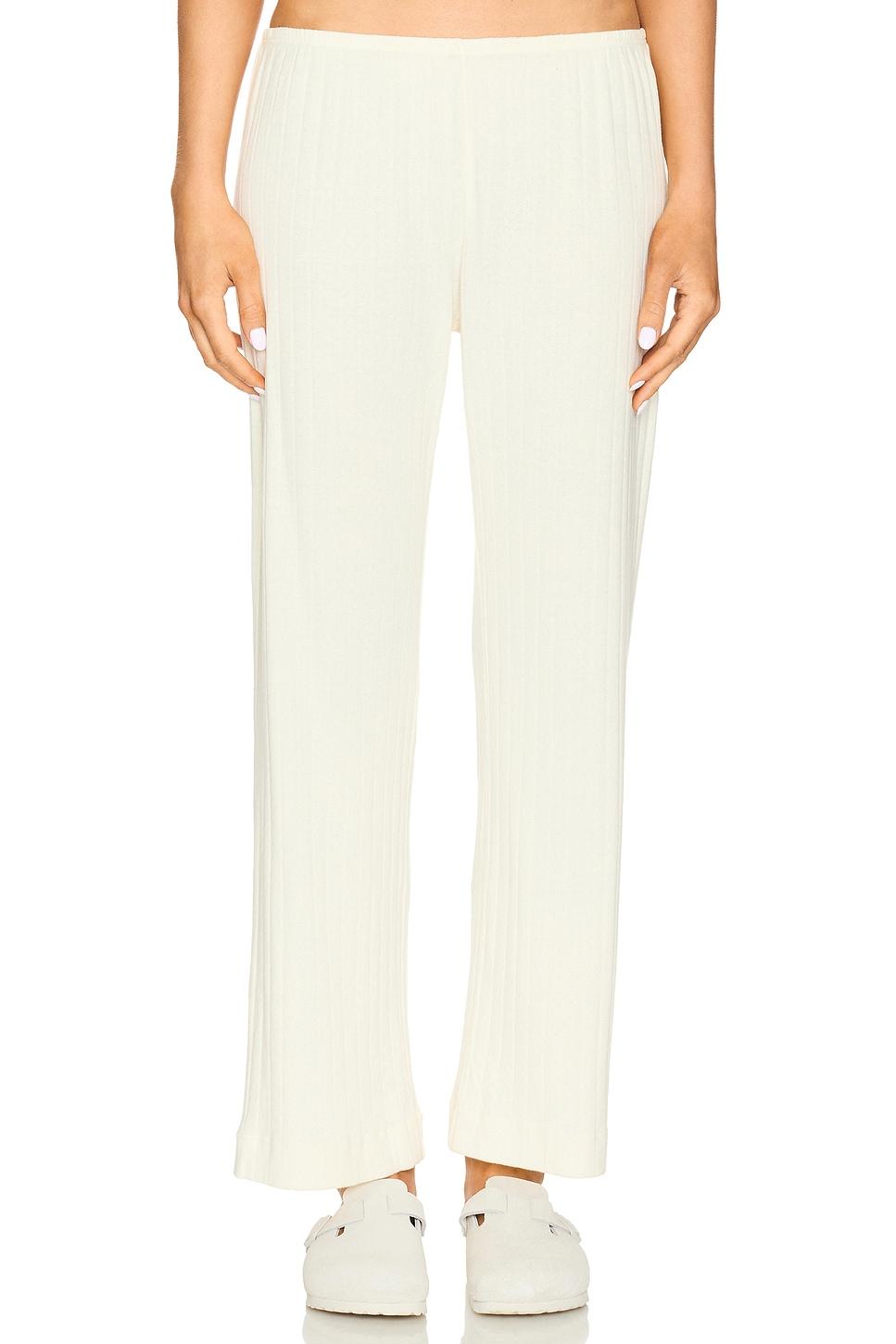 pointelle simple cropped pant
