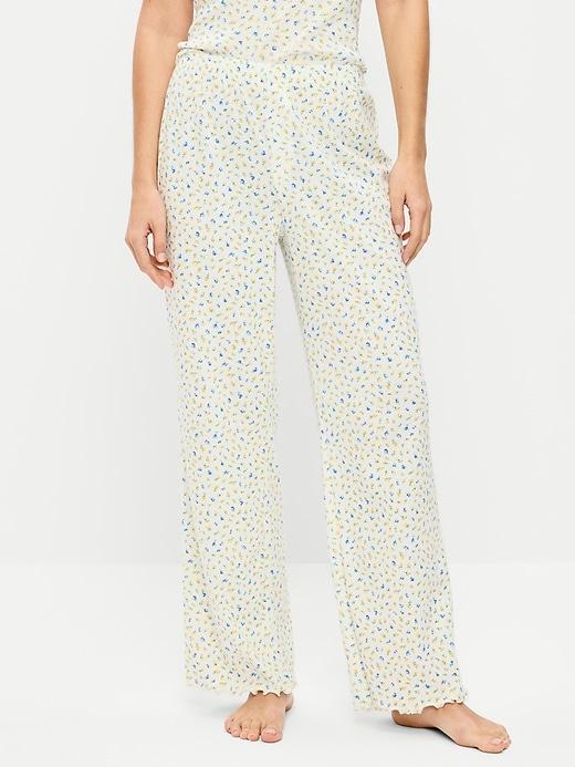 pointelle sleep pants