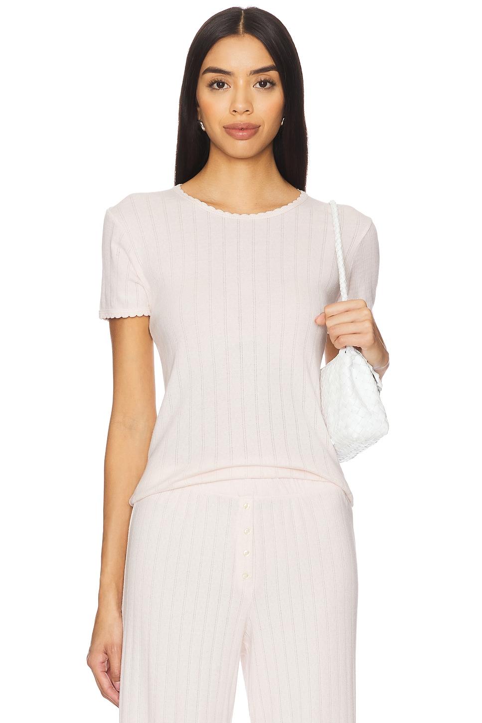 pointelle slim fit tee