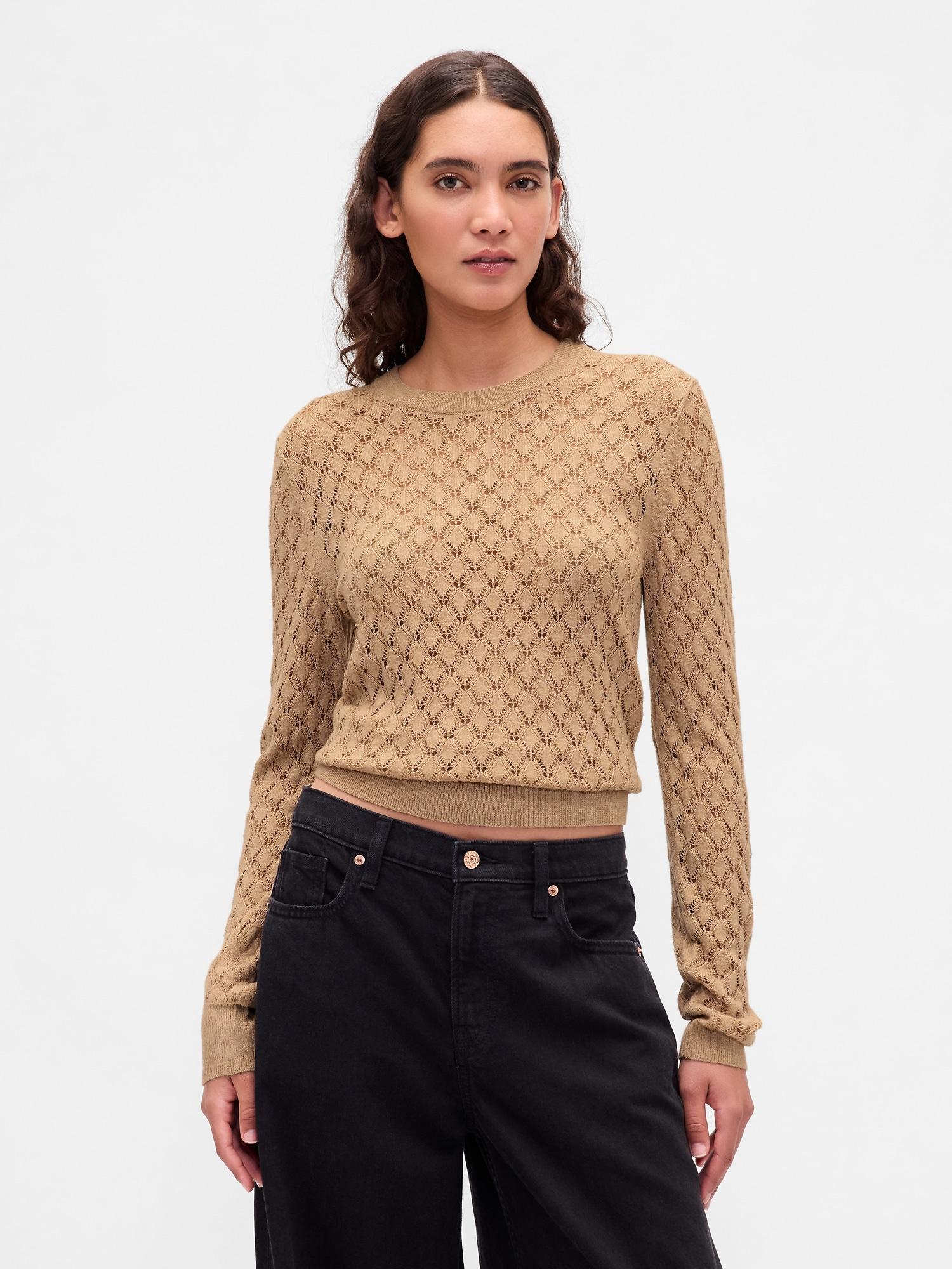 pointelle sweater