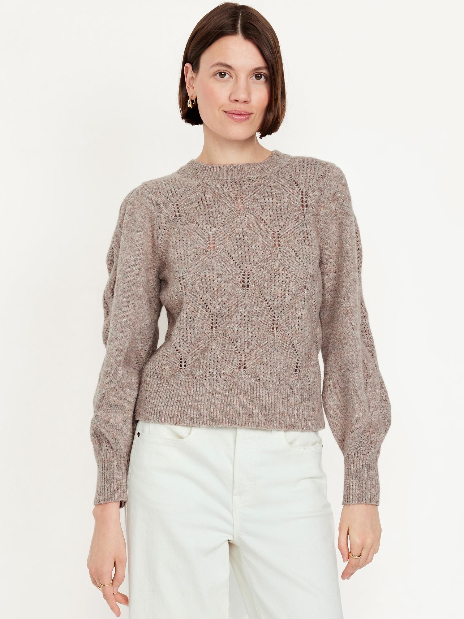 pointelle sweater