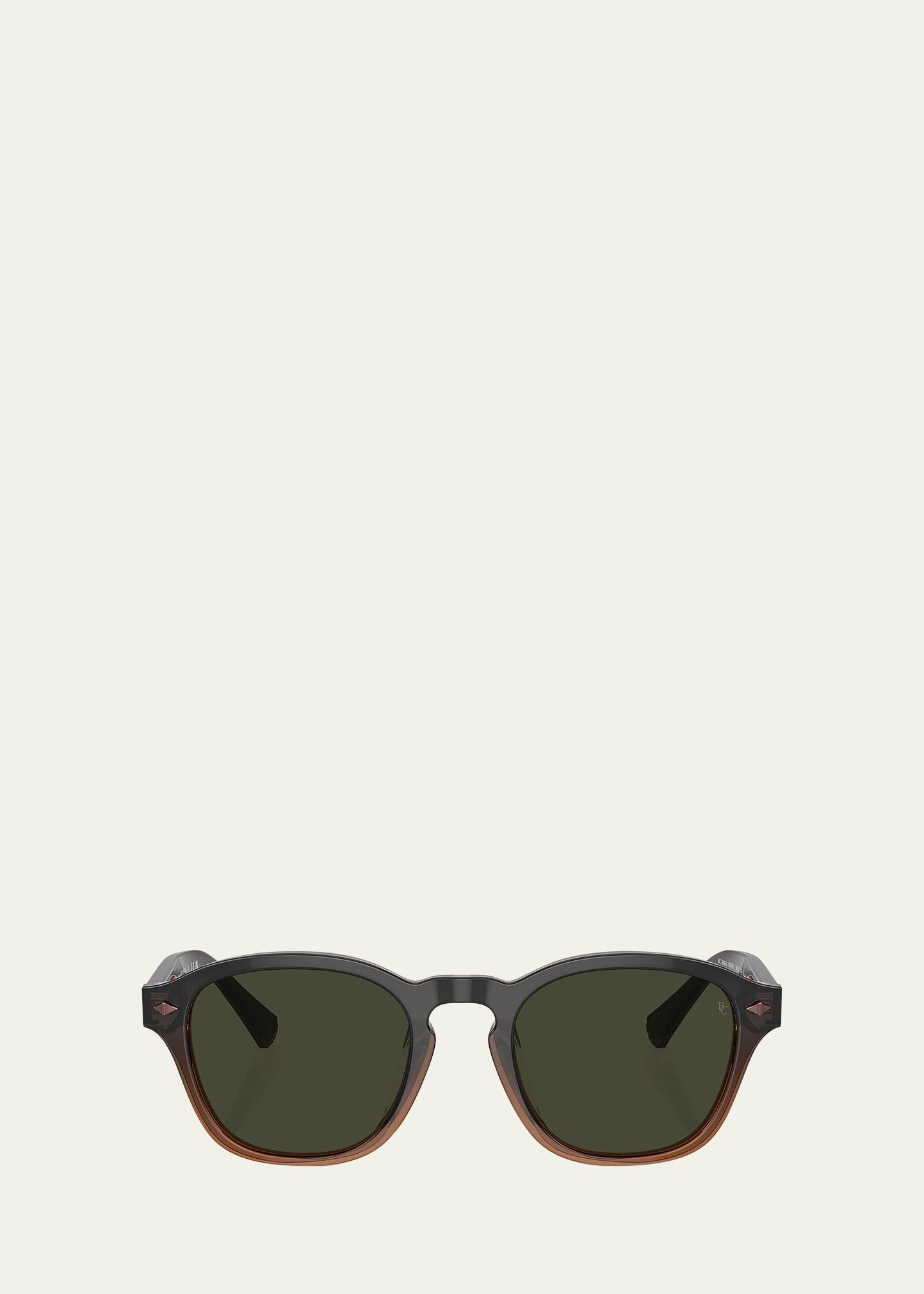 polarized vintage-style acetate round sunglasses
