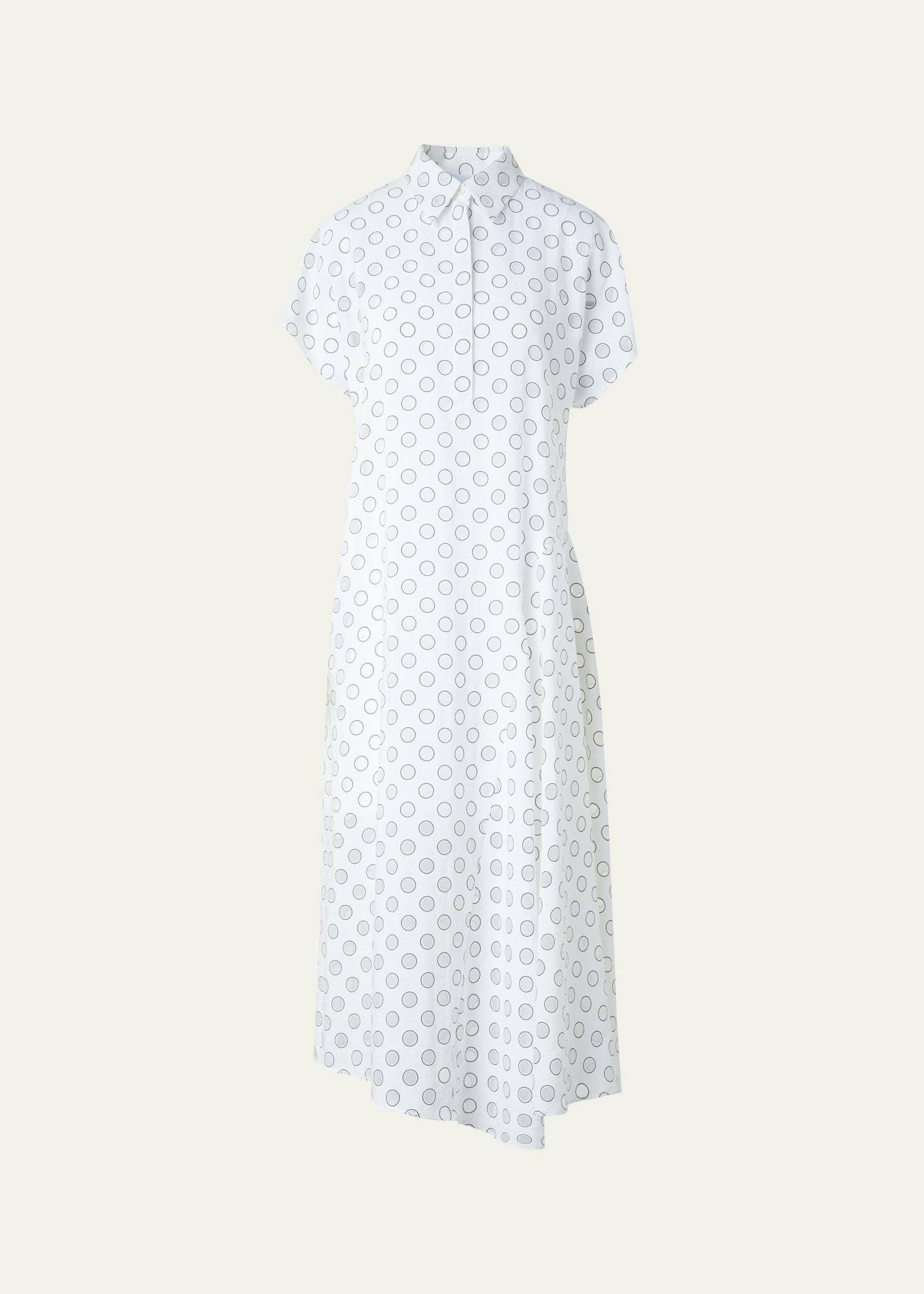 polka dot polo shirtdress