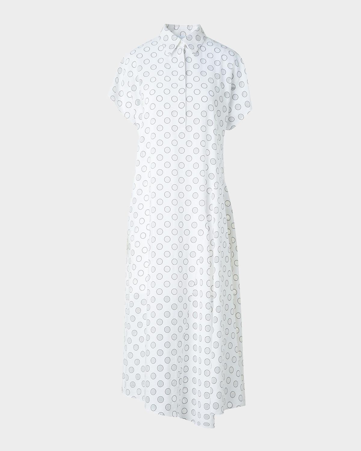polka dot polo shirtdress