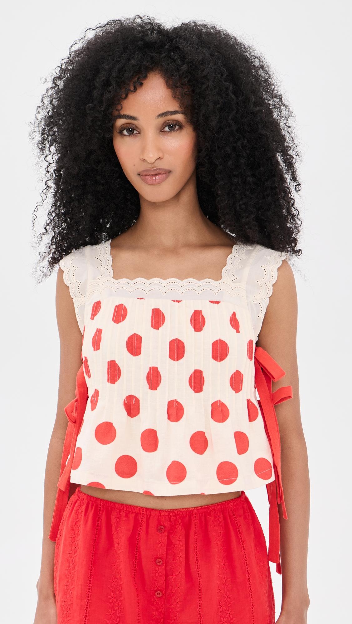 polka dot top