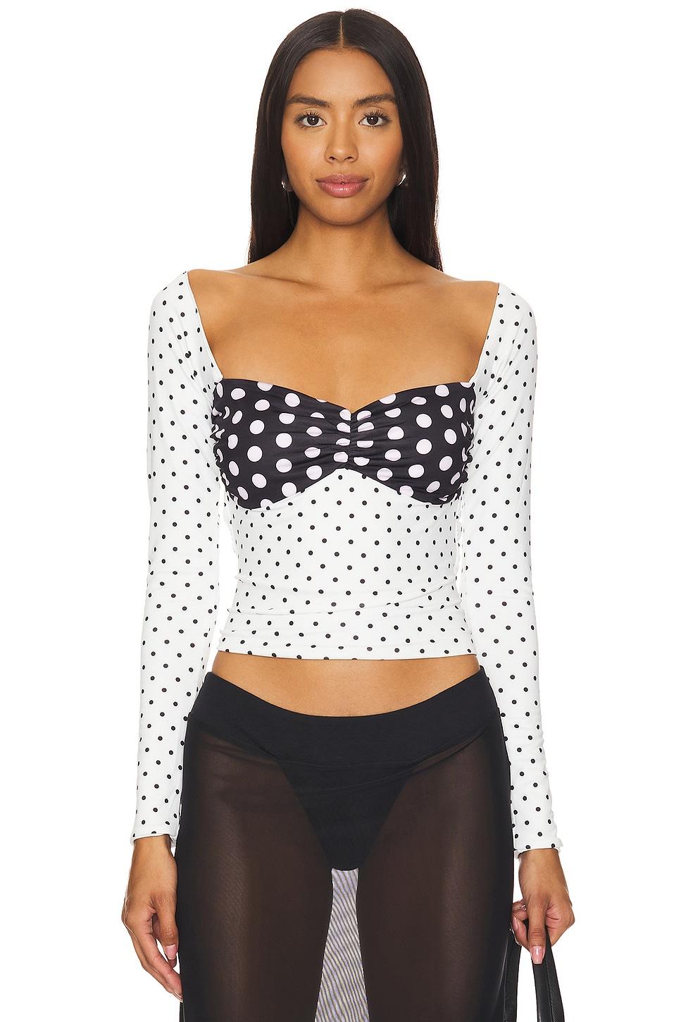 polka long sleeve top
