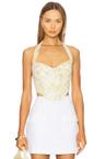pollie halter corset top