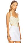 pollie halter corset top