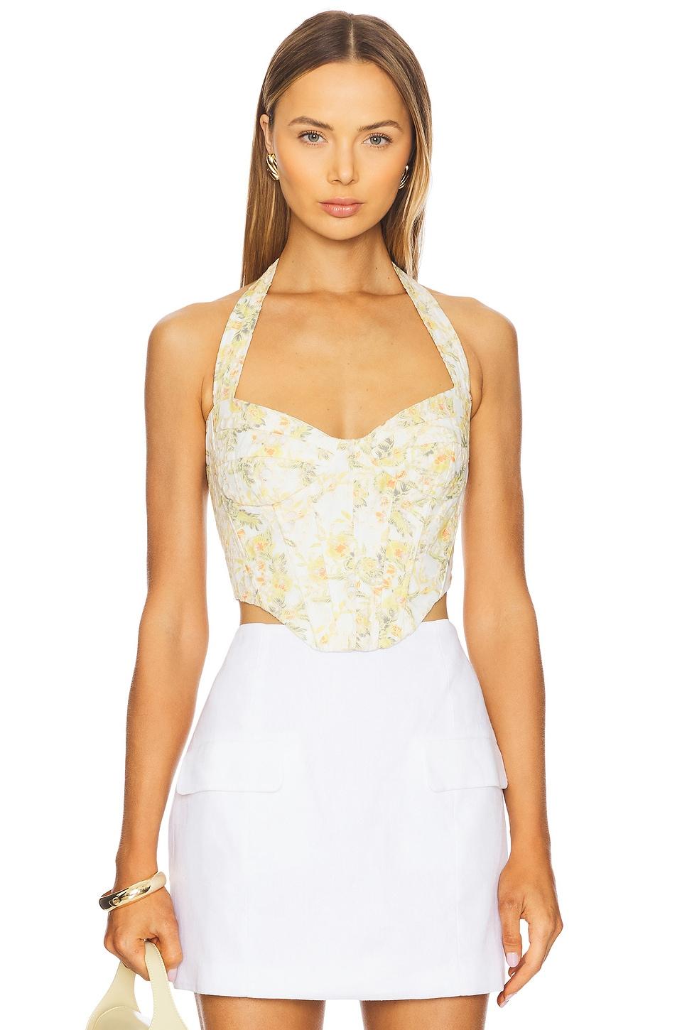 pollie halter corset top