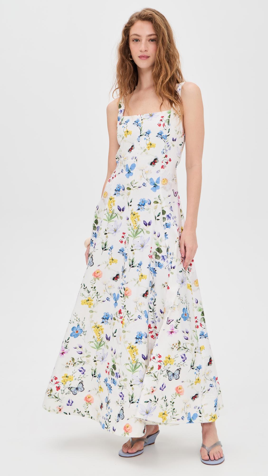 polly seamed maxi dress