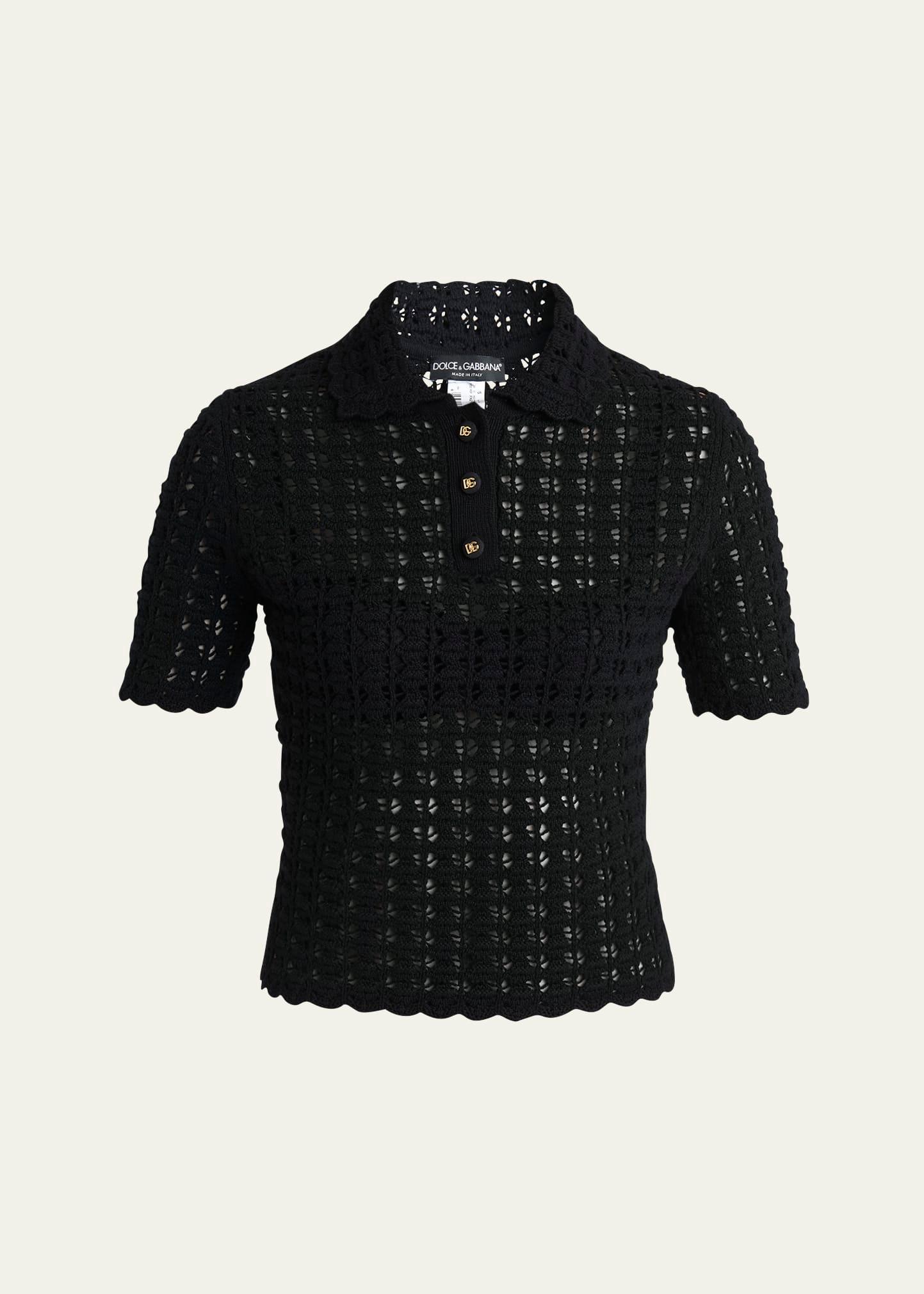 polo crochet top