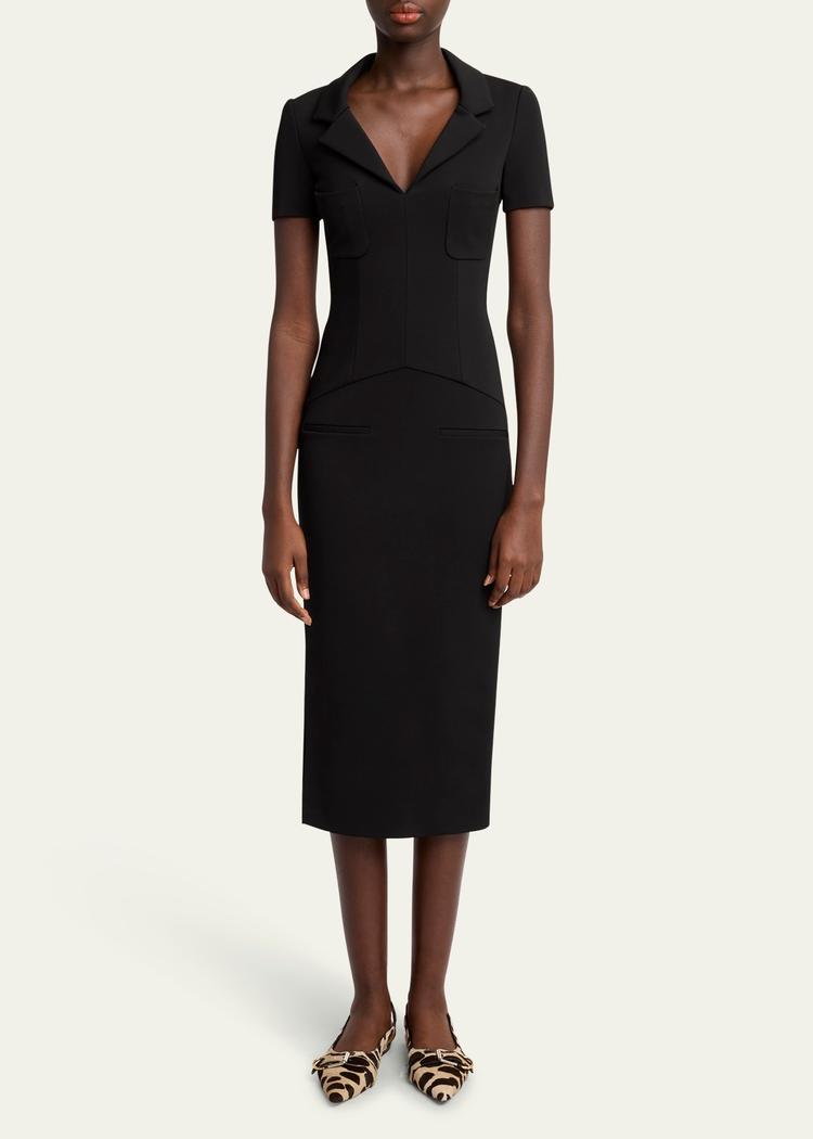 polo midi sheath dress