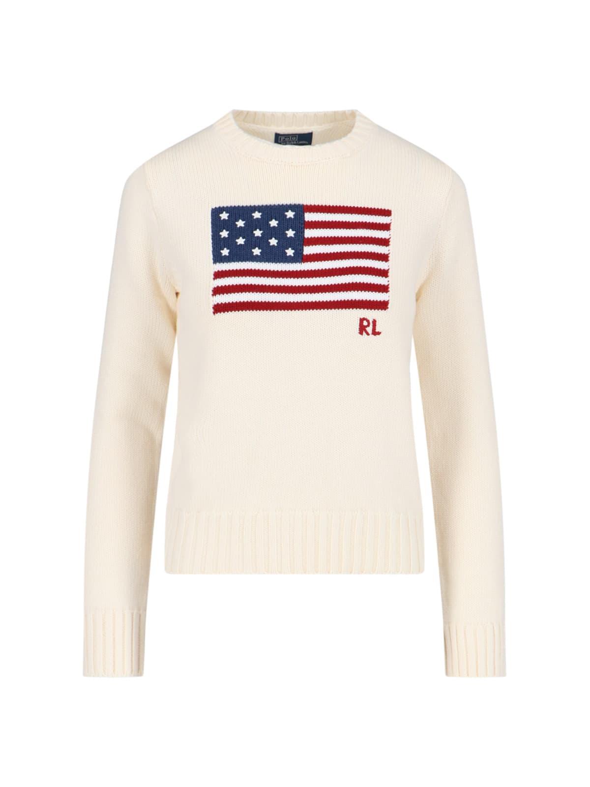 polo ralph lauren american flag sweater