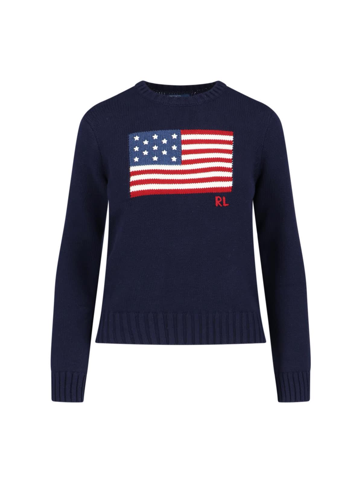 polo ralph lauren american flag sweater