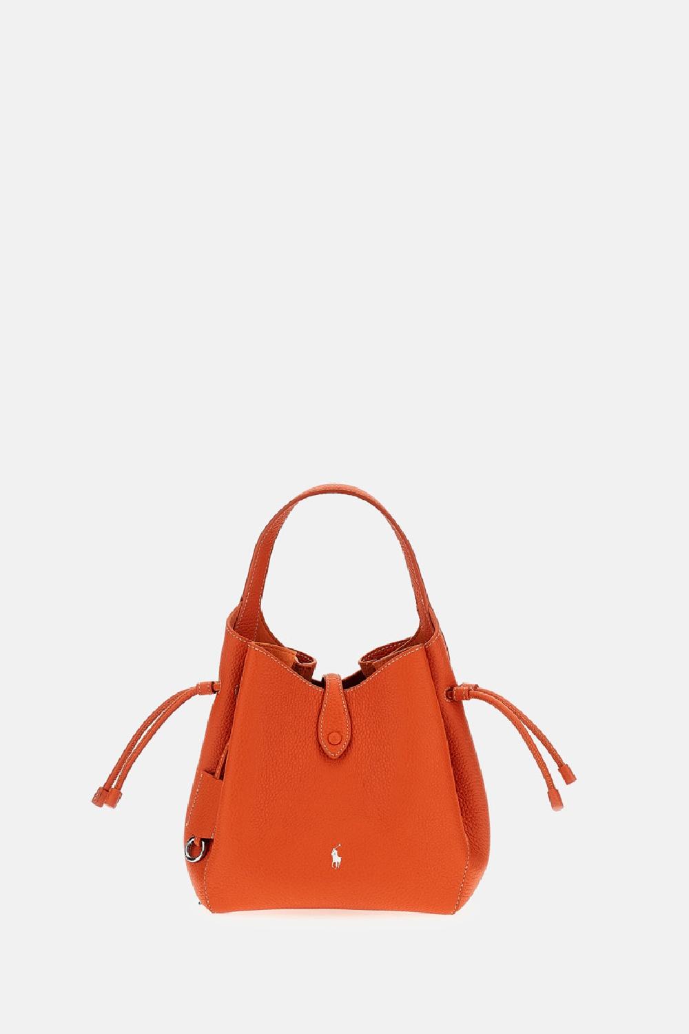 polo ralph lauren bags orange cow leather - women