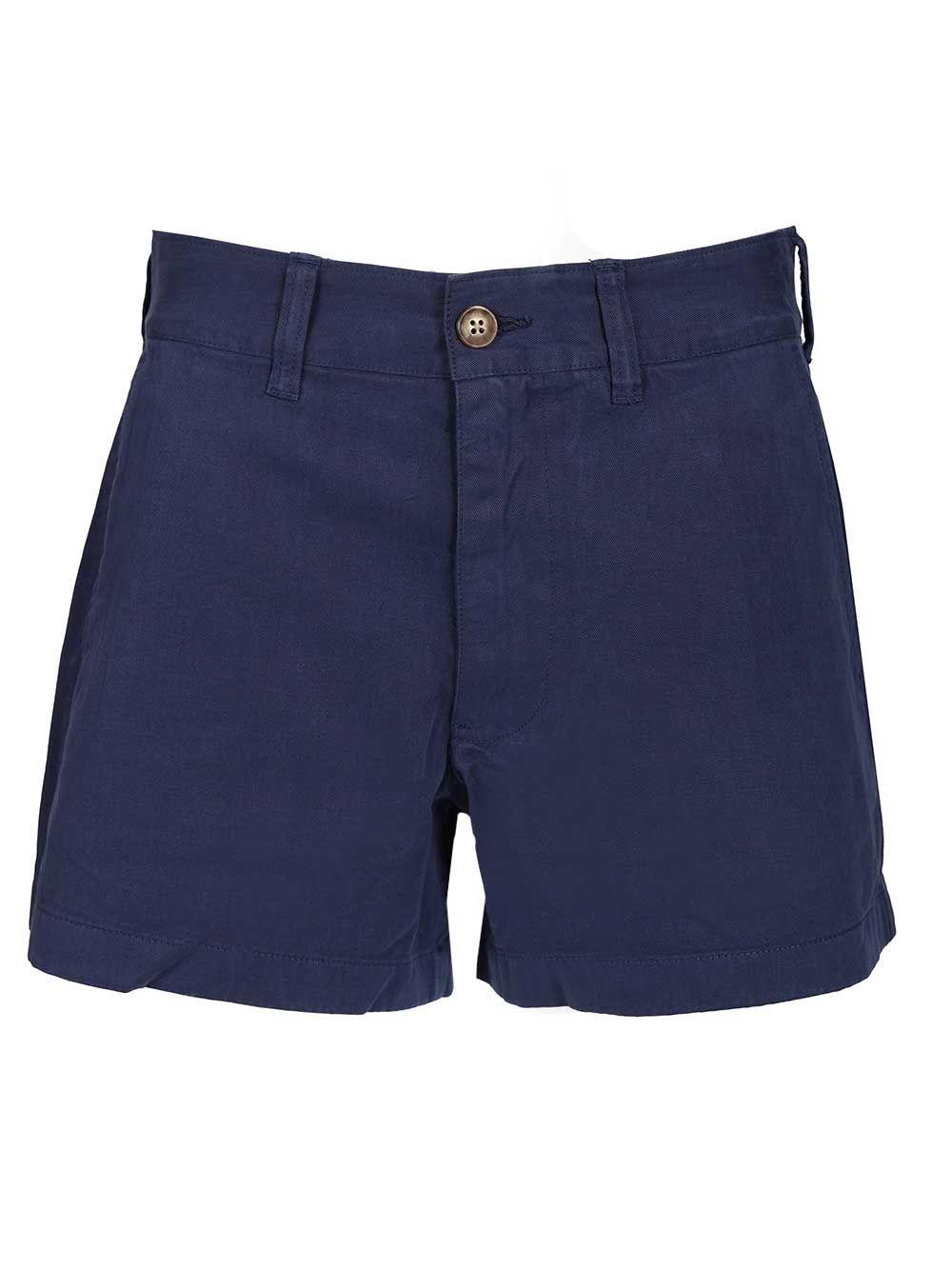 polo ralph lauren blue cotton shorts hat - women
