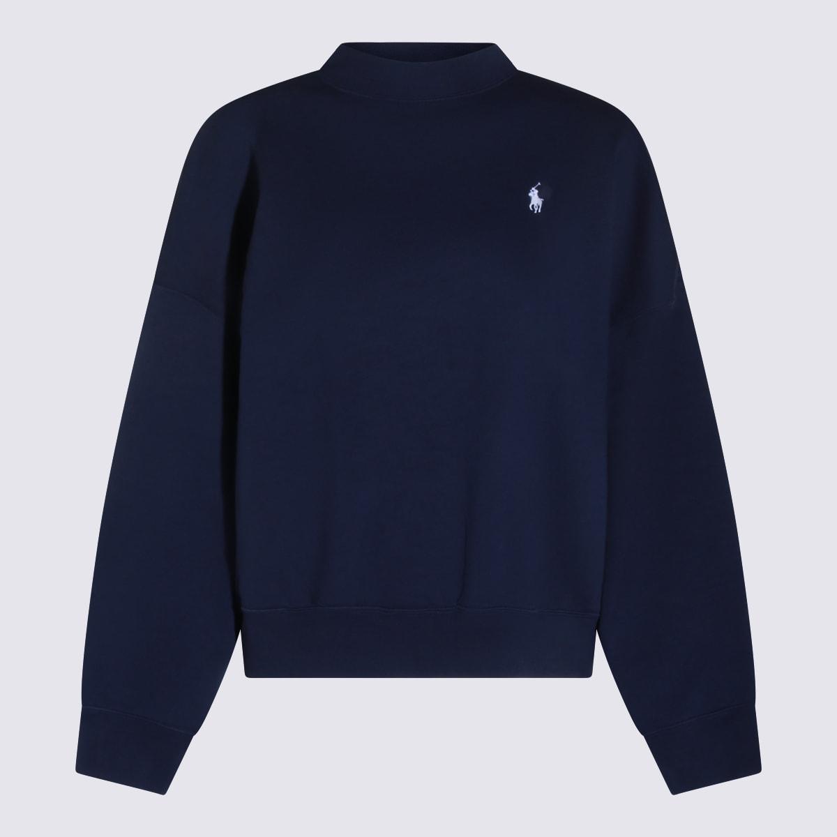 polo ralph lauren blue cotton sweatshirt