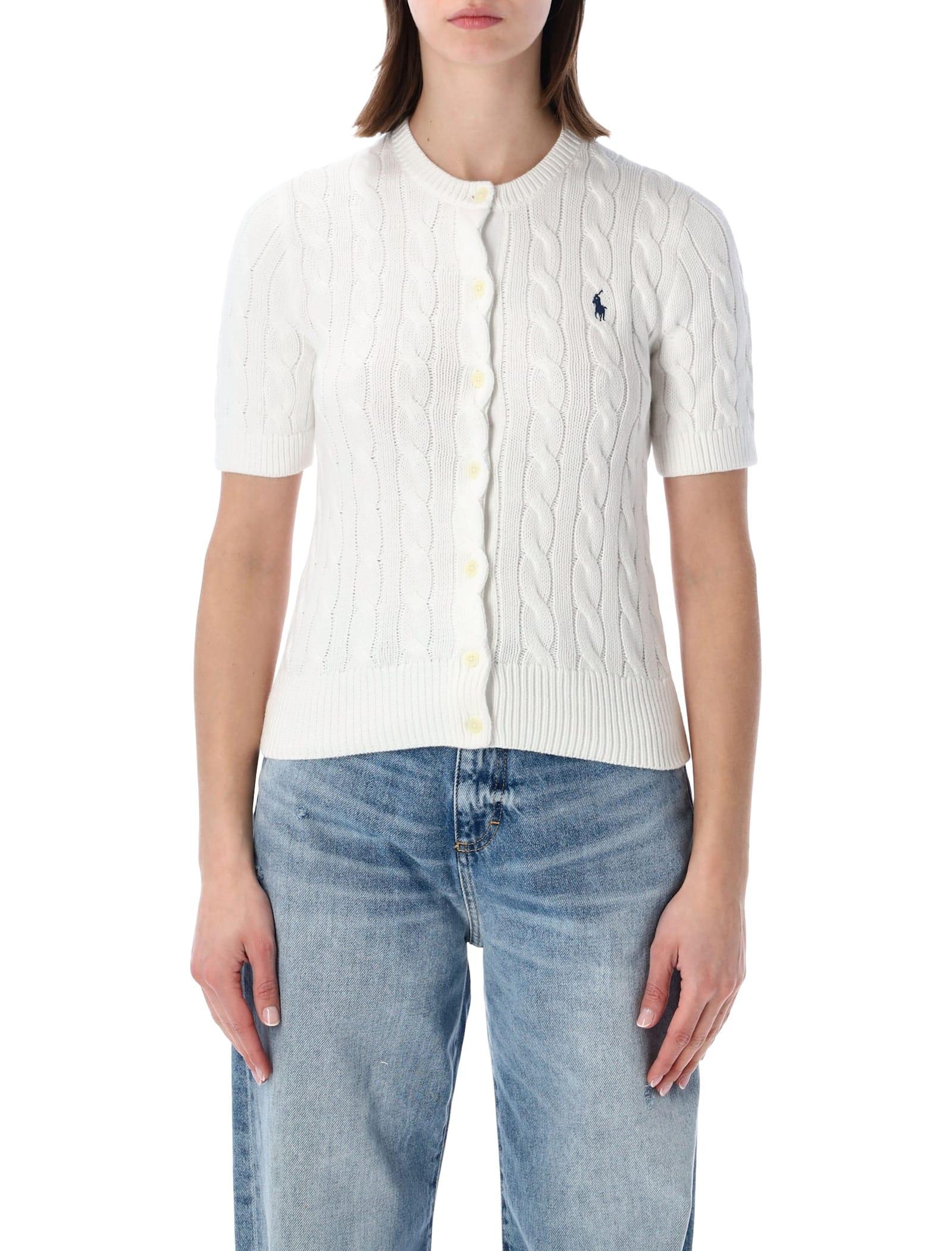 polo ralph lauren cable-knit cotton cardigan