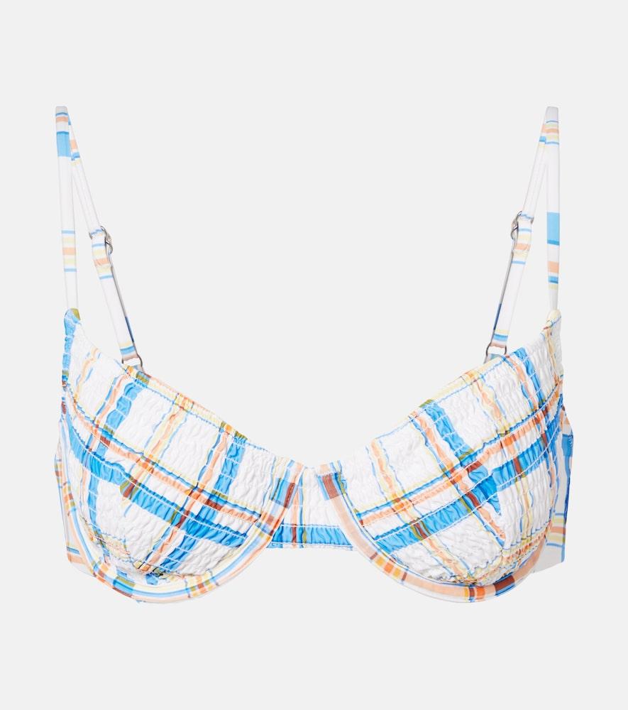 polo ralph lauren checked bikini top