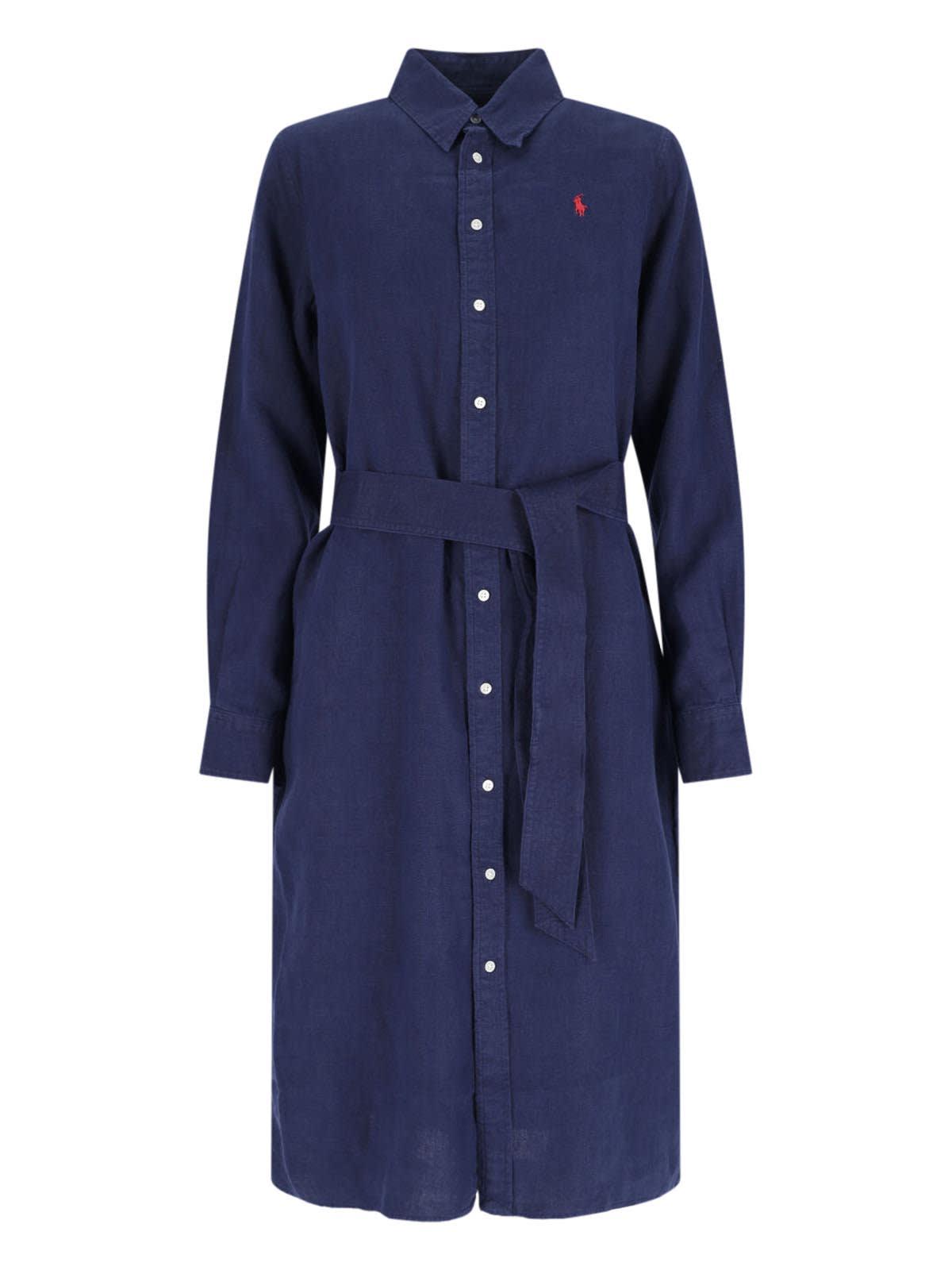 polo ralph lauren chemisier midi dress