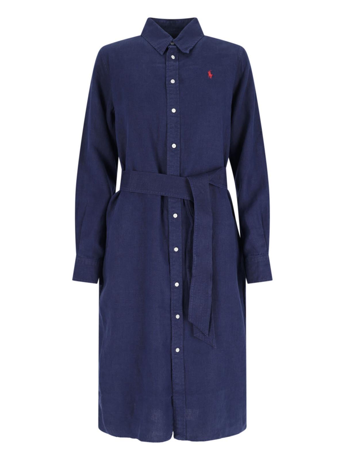 polo ralph lauren chemisier midi dress
