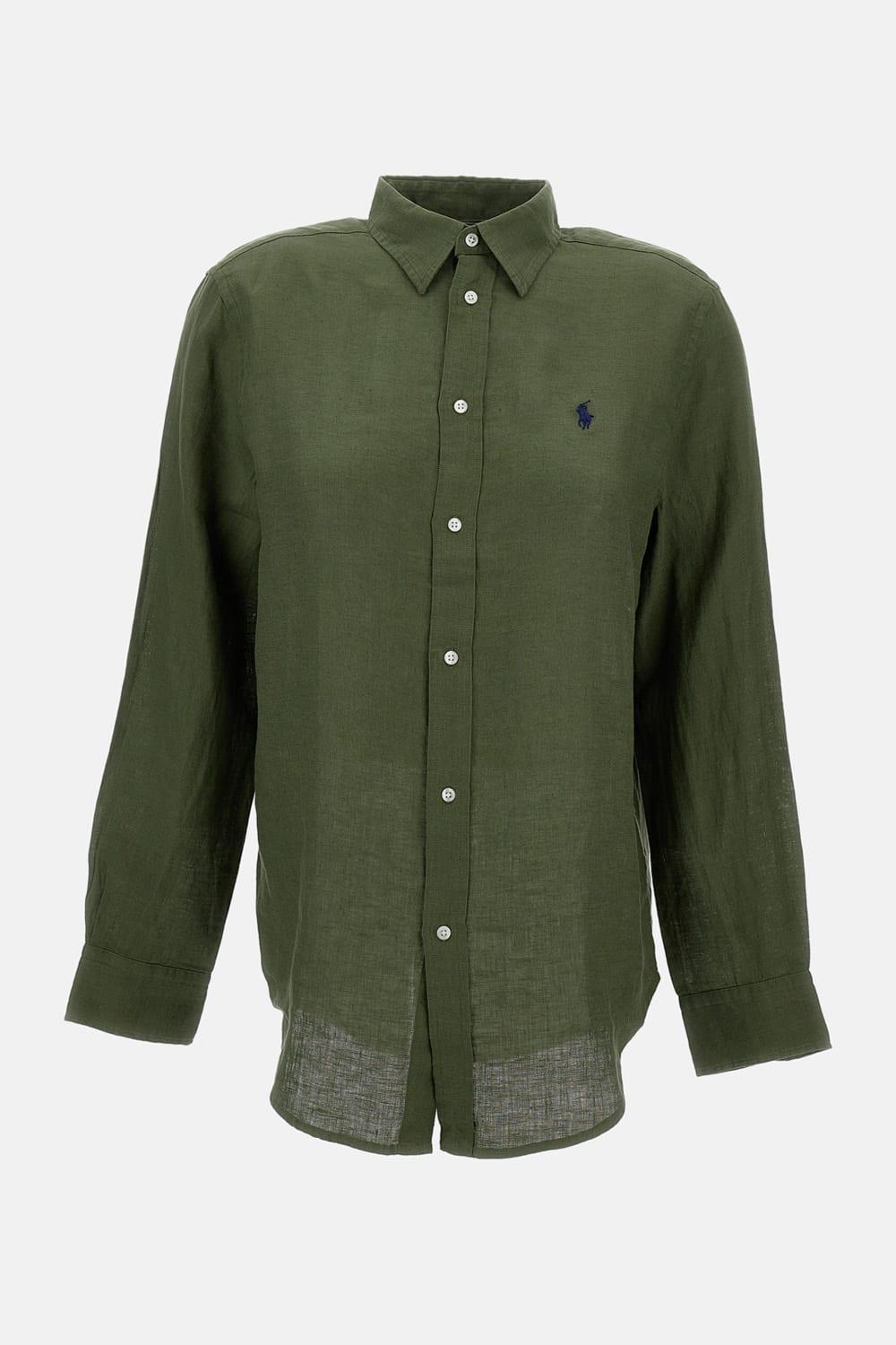 polo ralph lauren classic fit linen shirt
