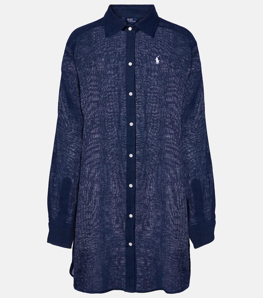 polo ralph lauren cotton and linen shirt