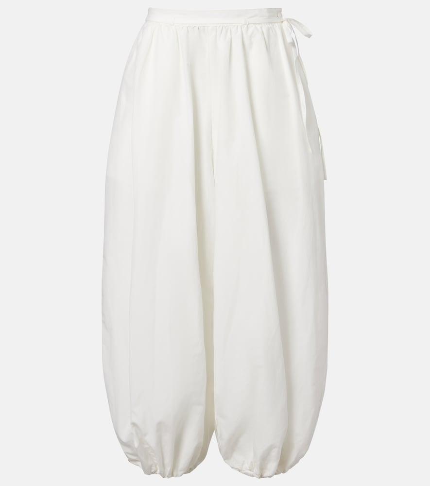 polo ralph lauren cotton and silk balloon pants