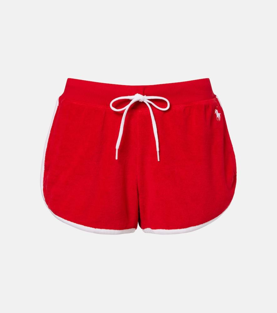 polo ralph lauren cotton-blend terry shorts