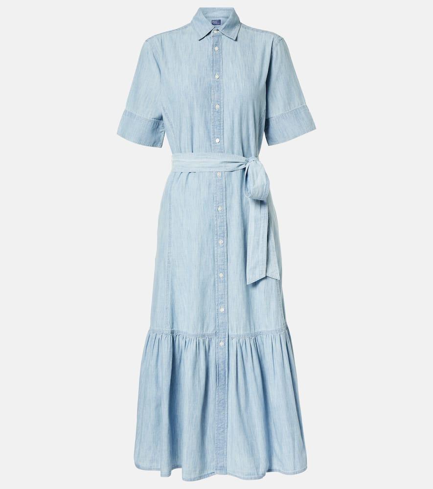 polo ralph lauren cotton chambray shirt dress