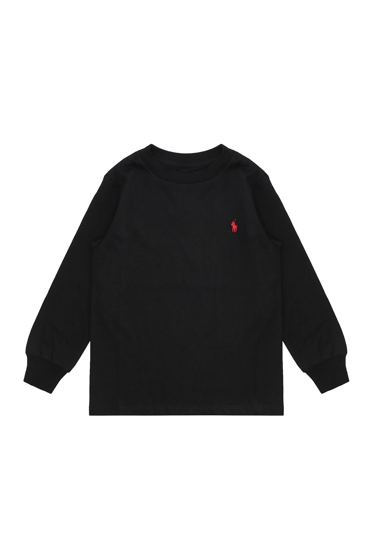 polo ralph lauren cotton crew-neck sweatshirt