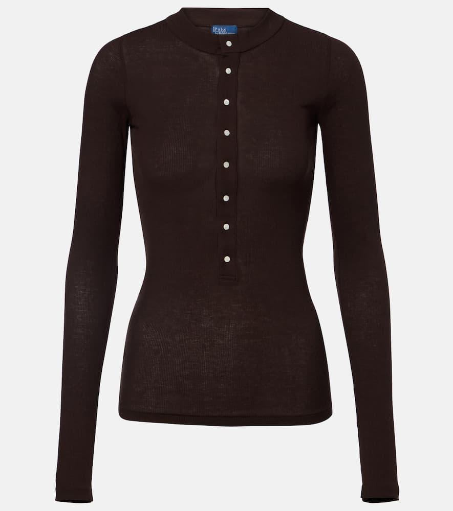polo ralph lauren cotton jersey henley shirt