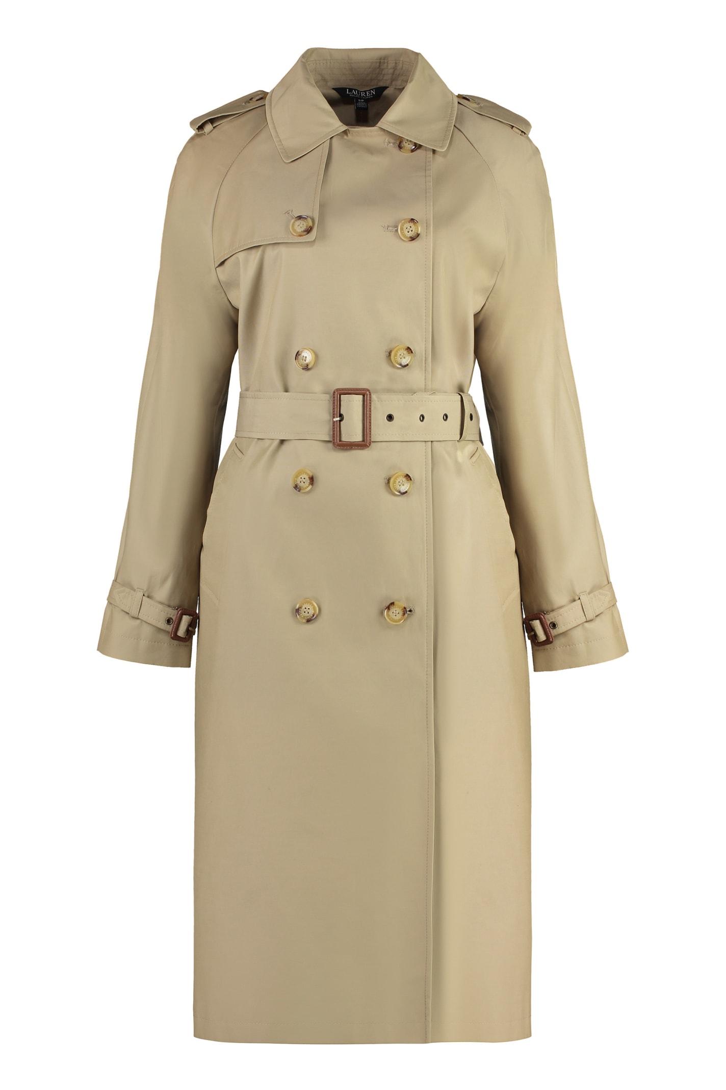 polo ralph lauren cotton trench coat