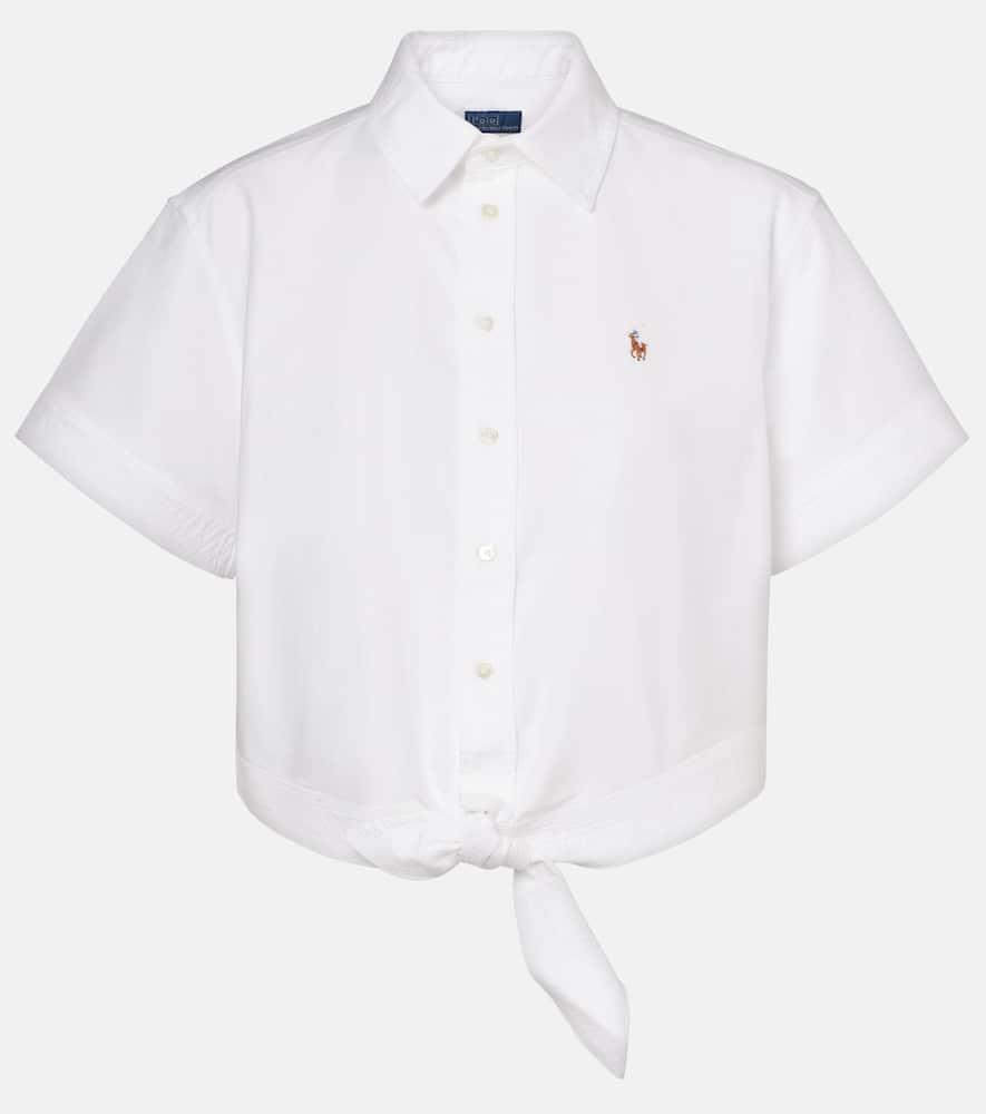 polo ralph lauren cropped cotton shirt