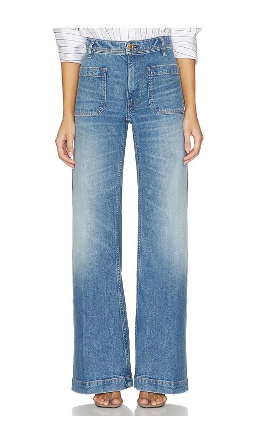 polo ralph lauren denim standard flare in denim-light.