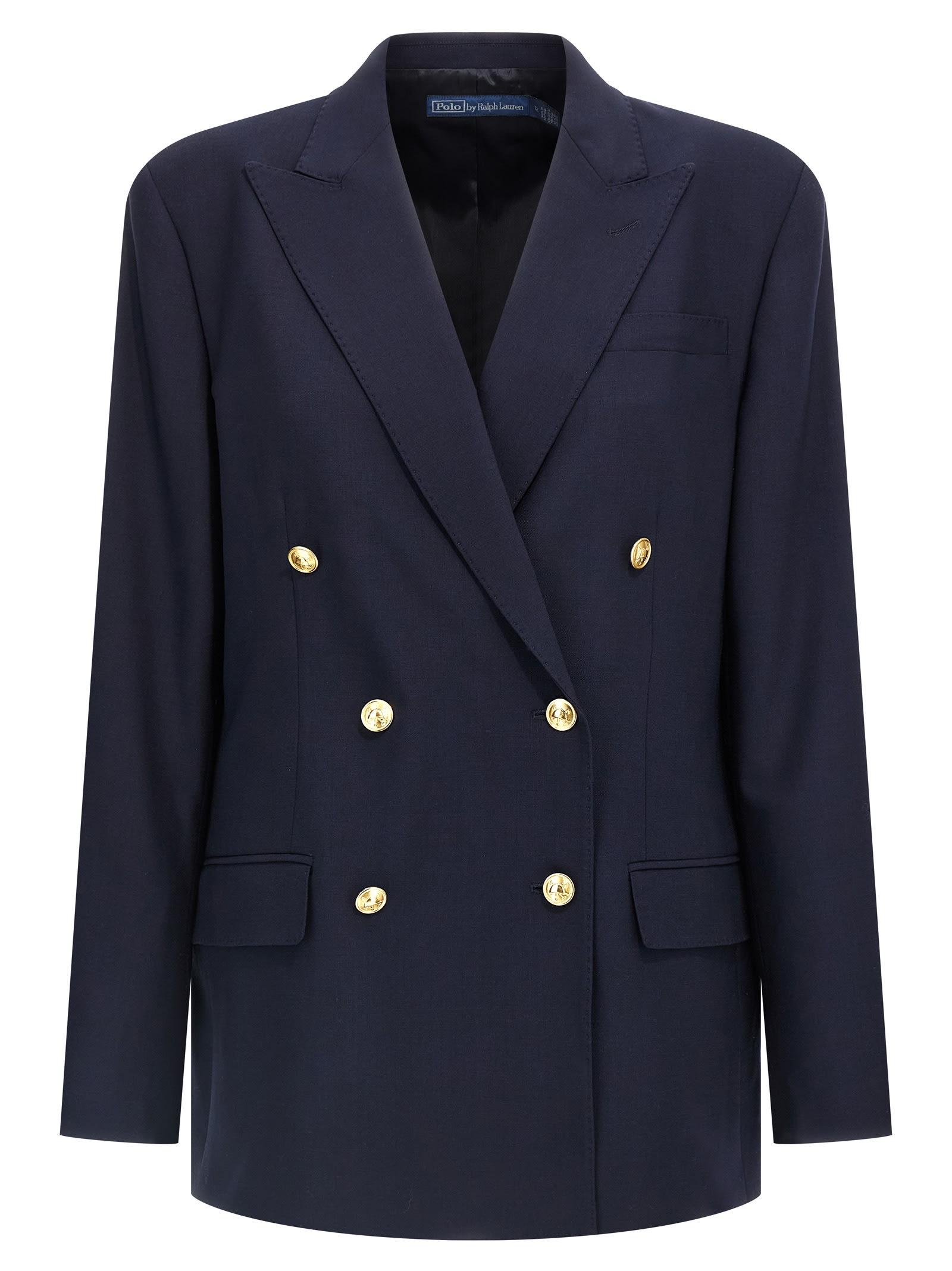 polo ralph lauren double-breasted blazer