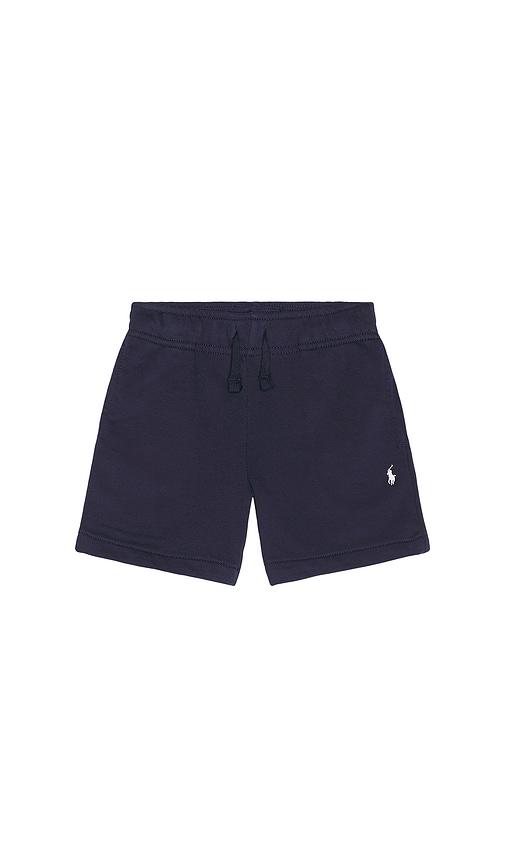 polo ralph lauren easy french terry athletic short in navy.