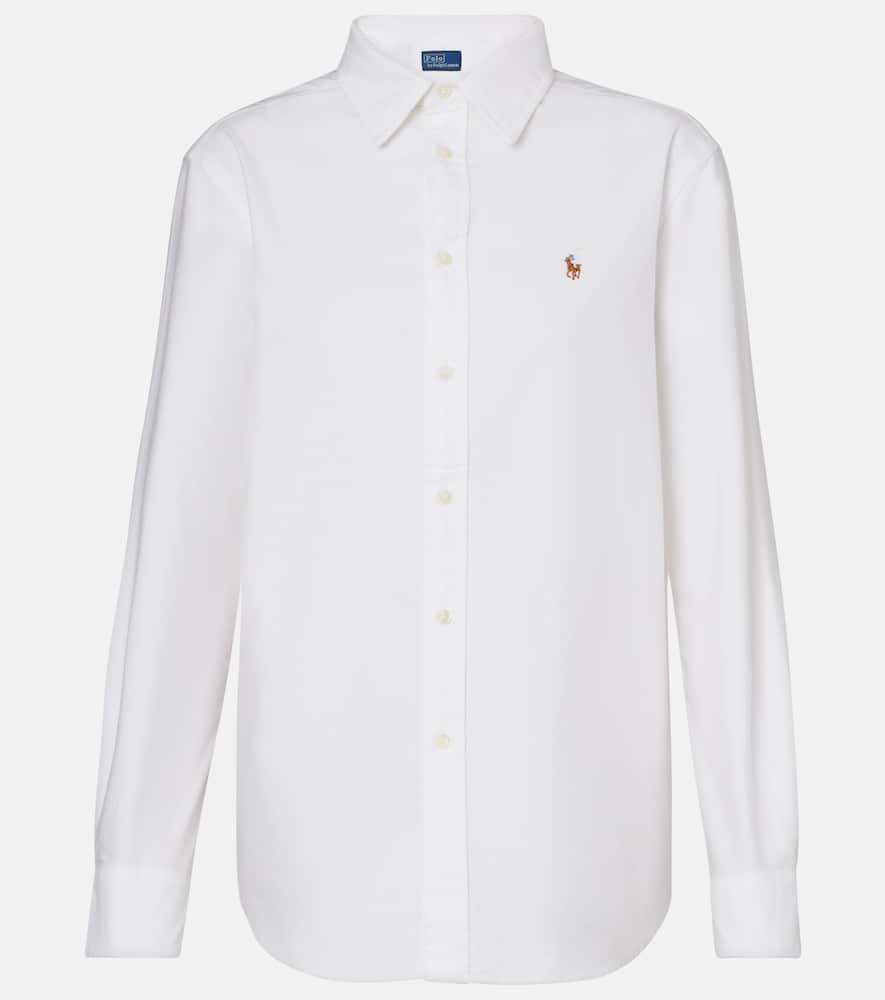 polo ralph lauren embroidered cotton oxford shirt