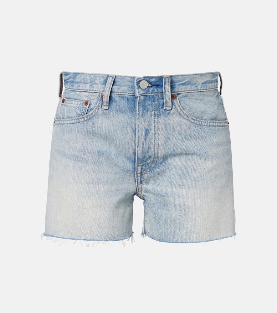 polo ralph lauren faded denim shorts