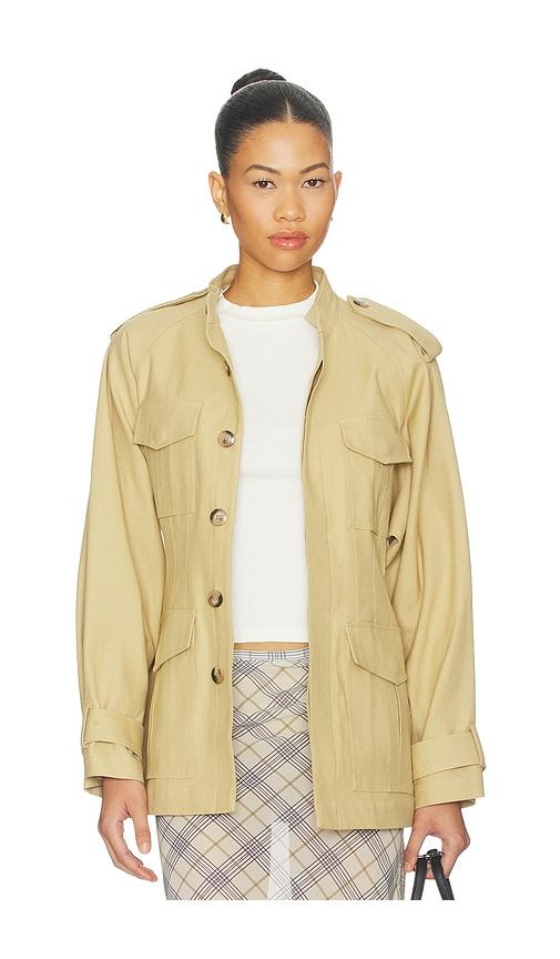 polo ralph lauren field jacket in tan.