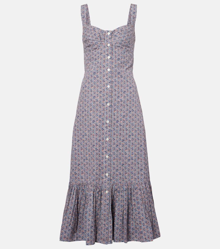 polo ralph lauren floral cotton midi dress