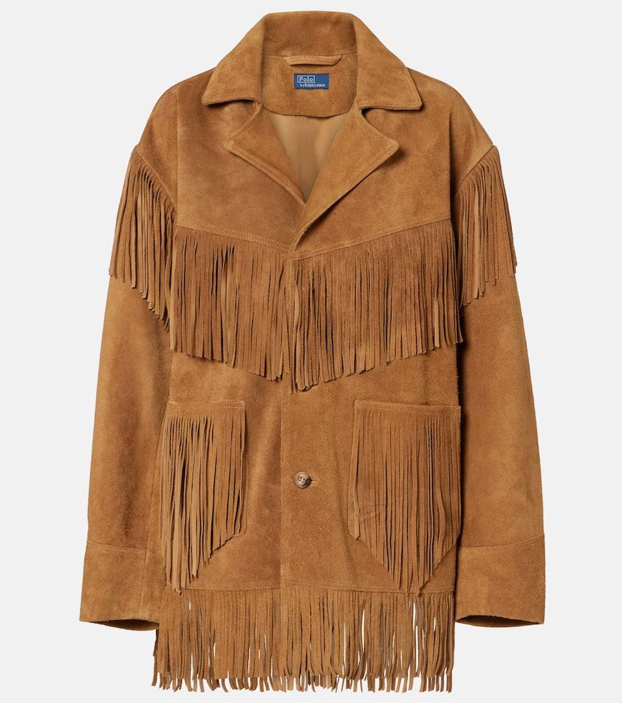 polo ralph lauren fringed suede jacket