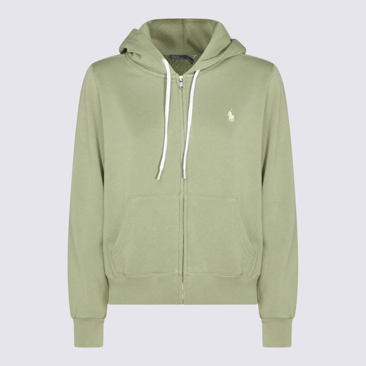 polo ralph lauren green cotton sweatshirt