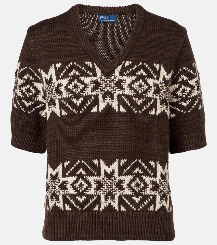 polo ralph lauren intarisa cotton and wool sweater